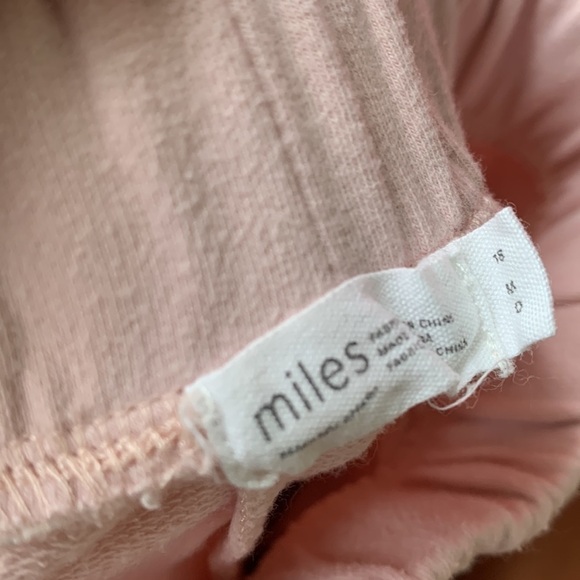 Toddler Miles Baby Sweatsuit 2 pieces blush pink size 12 M top 18M bottom - Picture 5 of 6